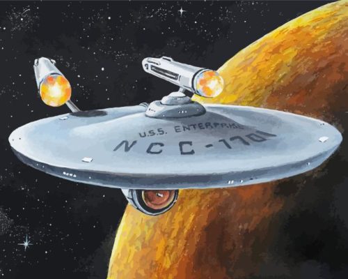 NCC 1701 Paint By Number