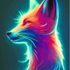 Neon Fox Paint By Number