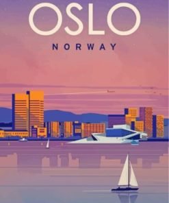 Norway Oslo Poster Paint By Numbers