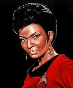 Nyota Uhura Star Trek Illustration Paint By Number