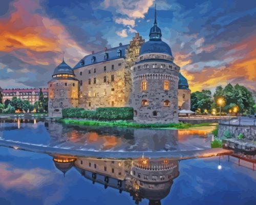 Orebro Castle Sweden Paint By Number