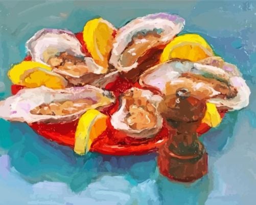 Oyster And Lime Paint By Numbers