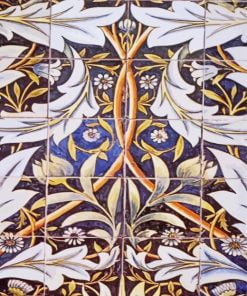 Panel Of Ceramic Tiles William Morris paint by numbers