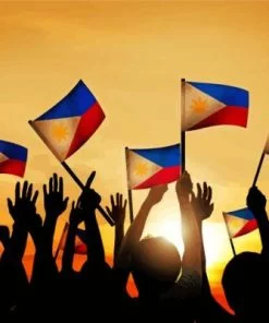 Philippine Flags Paint By Number