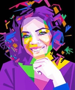 Pop Art Oprah paint by numbers