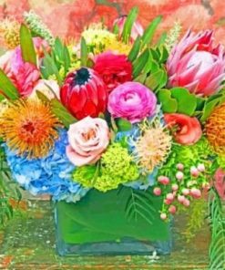 Protea Bouquet Paint By Numbers