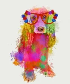 Splash Cocker Spaniel Paint By Numbers