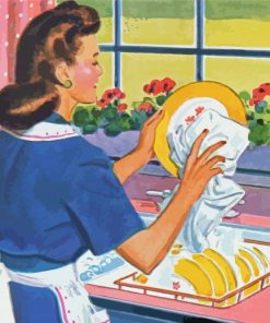 Retro Woman Paint By Number