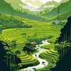 Rice Terraces Paint By Number