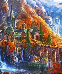 Rivendell Middle Earth Paint By Number