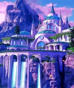 Rivendell Purple Landscape Paint By Number