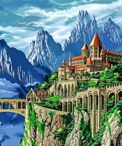 Rivendell Landscape Art Paint By Number