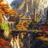 Rivendell LOTR Landscape Paint By Number