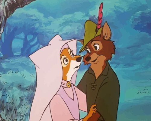 Robin Hood And Lady Marian Paint By Numbers 