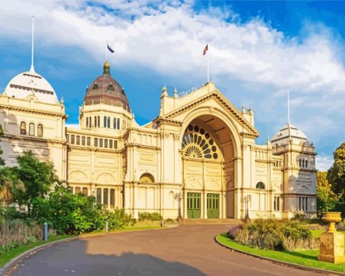 Royal Exhibition Building Paint By Number