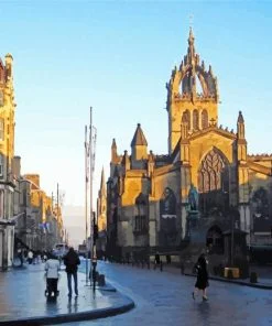 Royal Mile Scotland Edinburgh Paint by numbers