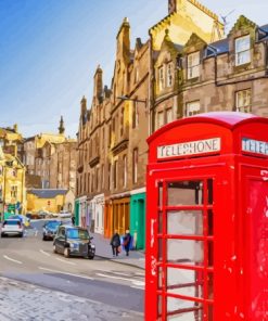 Royal Mile Street Edinburgh Paint by numbers