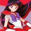 Sailor Mars Anime Paint By Number