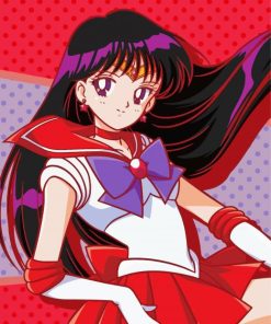 Sailor Mars Anime Paint By Number