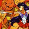 Sailor Mars Anime Girl Paint By Number