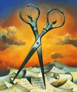 Salvador Dali Scissor Paint By Number