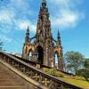 Scott Monument Princes Street Gardens Edinburgh paint by numbers