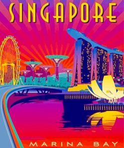 Singapore Poster Art Paint By Number