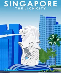 Singapore Poster Paint By Number