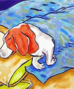 Sleepy Beagle Art Paint By Number
