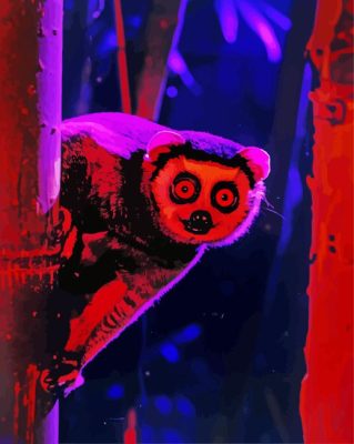 Slow Loris Animal Paint By Number