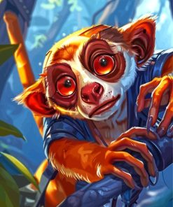 Slow Loris Art Paint By Number