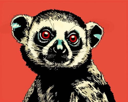 Slow Loris Animal Paint By Number