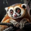 Aesthetic Slow Loris Animal Paint By Number