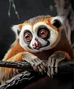 Aesthetic Slow Loris Animal Paint By Number