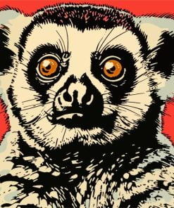 Aesthetic Slow Loris Paint By Number