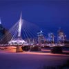 Snowy Winnipeg Bridge Paint By Numbers