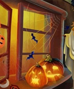 The Halloween Ghost Paint By Numbers