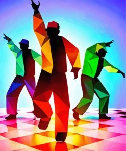 The Hip Hop Dancers paint by numbers
