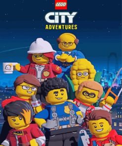The Lego City Adventures Paint By Numbers