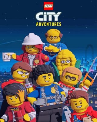 The Lego City Adventures Paint By Numbers