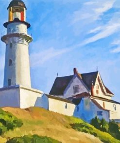 The Lighthouse At Two Lights Paint By Number