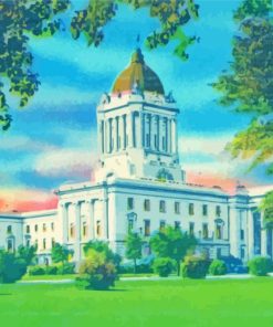 The Manitoba Legislative Building Winnipeg paint by numbers