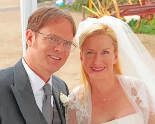 Dwight And Angela Wedding Paint By Number
