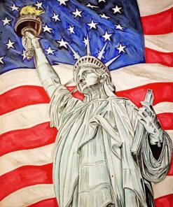 The Statue of liberty paint by numbers