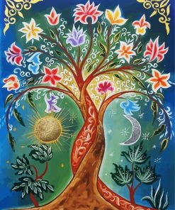 Floral The Tree Of Life Paint By Number