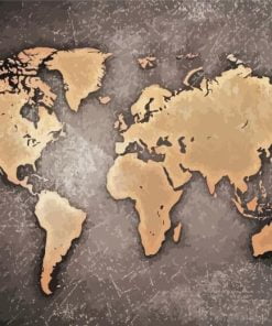 The World Map Paint By Numbers