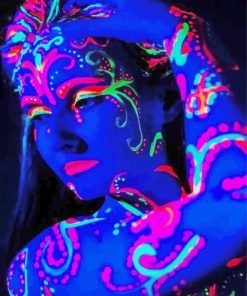 The Glow In The Dark Girl Paint By Numbers