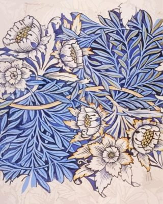 Tulip And Willow William Morris paint by numbers