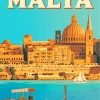 Valleta Malta Poster Paint By Number