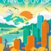 Vancouver Illustration Poster Paint By Numbers
